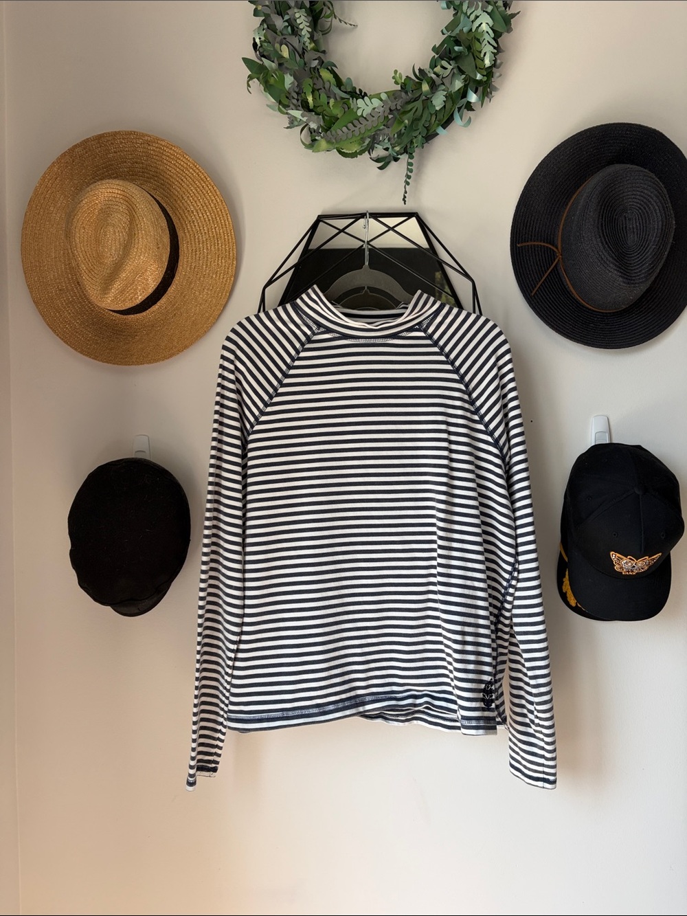 Free people movement restoration yarn dye striped layer